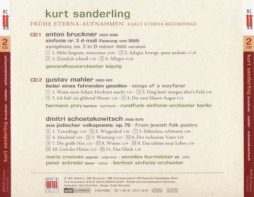 Kurt Sanderling - Kurt Sanderling conducts Bruckner, Shostakovich & Mahler (2010)