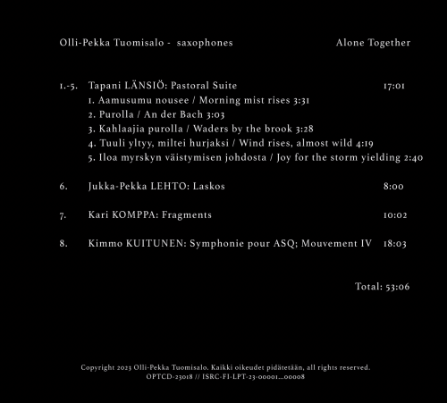 Olli-Pekka Tuomisalo - Alone together (2023)