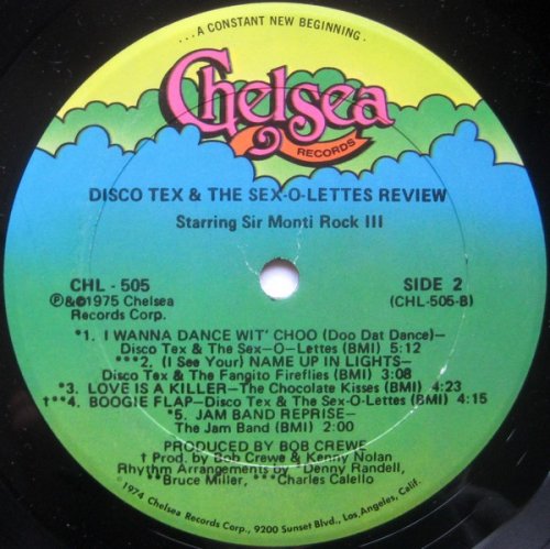 Disco Tex & His Sex-O-Lettes - Disco Tex & The Sex-O-Lettes Review (1975) LP