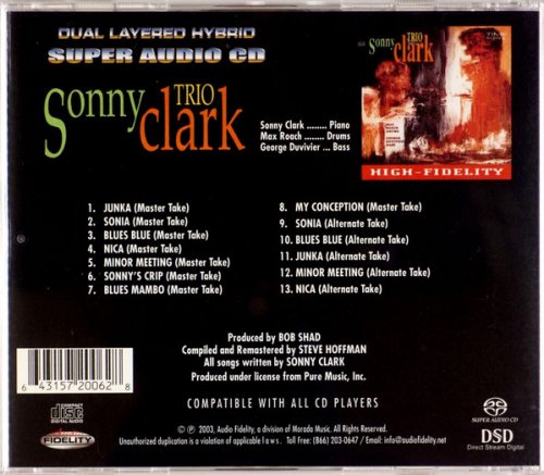 Sonny Clark Trio - Sonny Clark Trio (1960) [2003 SACD]