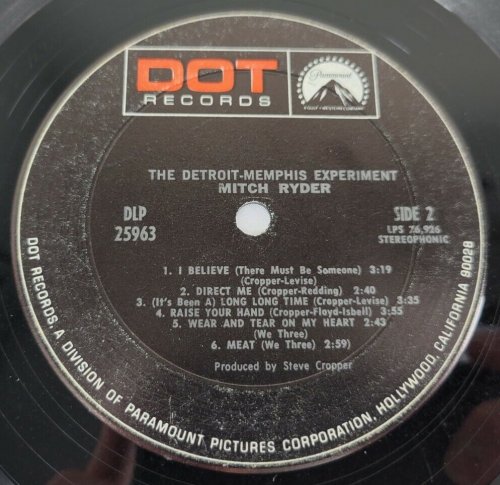 Mitch Ryder - The Detroit-Memphis Experiment (1969) LP