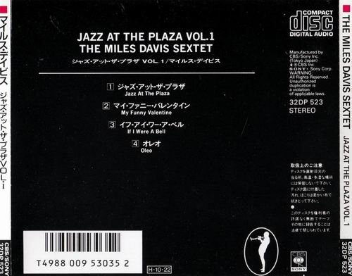 The Miles Davis Sextet - Jazz At The Plaza, Vol. 1 (1958) CD Rip