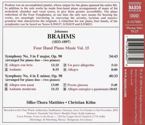 Silke-Thora Matthies, Christian Köhn - Brahms: Four Hand Piano Music Vol. 15 (2006) CD-Rip