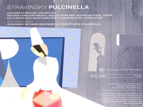 Pierre Boulez - Stravinsky: Pulcinella, Symphony in three movements, Four etudes (2010)