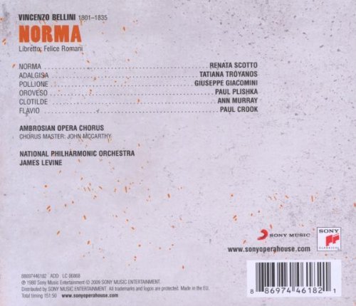 Renata Scotto, Tatiana Troyanos, James Levine - Bellini: Norma (2009)