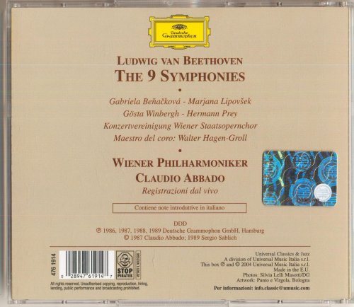 Wiener Philharmoniker, Claudio Abbado - Beethoven: The 9 Symphonies (2004)