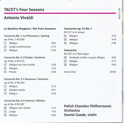 Daniel Gaede - Vivald: The Four Seasons (2008) [SACD]