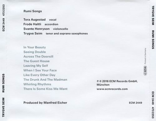 Trygve Seim - Rumi Songs (2016) CD Rip