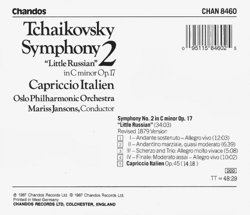 Oslo Philharmonic Orchestra, Mariss Jansons - Tchaikovsky: Symphony No. 2 (1987) CD-Rip