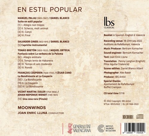 Moonwinds, Joan Enric Lluna - En estil popular (2023) [Hi-Res]