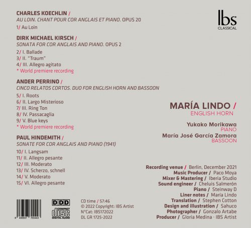 Maria Lindo, Yukako Morikawa, Maria José García Zamora - Maria Lindo English Horn Recital (2023) [Hi-Res]