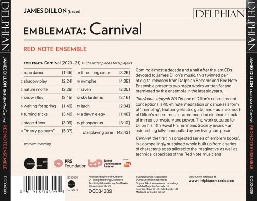 Red Note Ensemble - Emblemata: Carnival (2023) [Hi-Res]