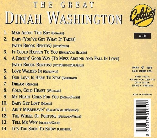 Dinah Washington - The Great Dinah Washington (1993)