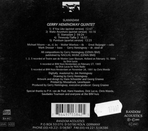 Gerry Hemingway Quintet - Slamadam (2008) [CD-Rip]