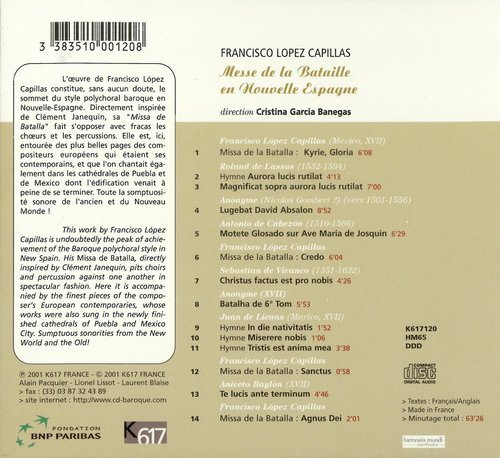 Ensemble Vocal De Profundis, Cristina Garcia Banegas - Francisco López Capillas: Messe de la Bataille en Nouvelle Espagne (2001) CD-Rip