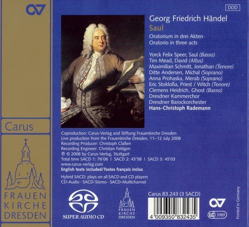Hans-Christoph Rademann - Handel: Saul (2008) CD-Rip