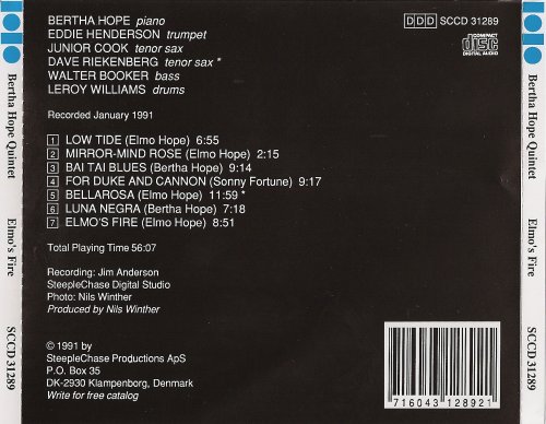 Bertha Hope - Elmo's Fire (1991) CD Rip