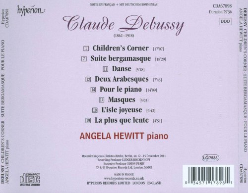 Angela Hewitt - Claude Debussy: Piano Works (2012) CD-Rip