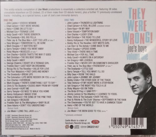 Joe Meek - They Were Wrong! Joe's Boys Volume One (2007)