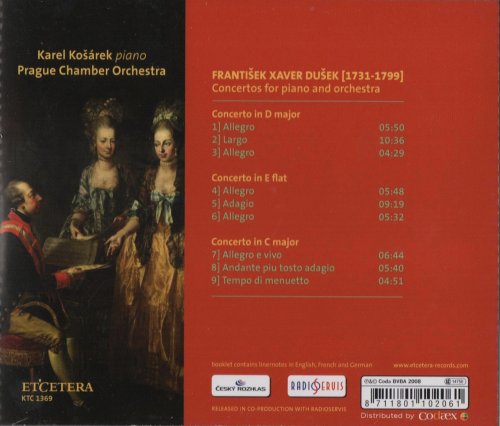 Karel Košárek, Prague Chamber Orchestra - Dušek: Piano concertos (2008)