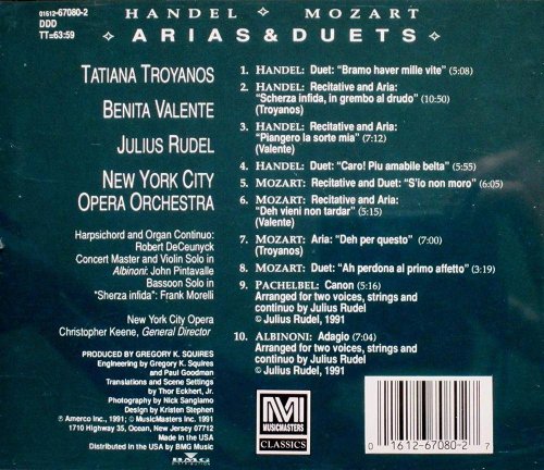 Tatiana Troyanos, Benita Valente, Julius Rudel - Handel & Mozart: Arias & Duets (1991) CD-Rip