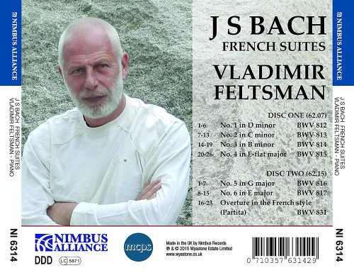 Vladimir Feltsman - Bach: French Suites (2015)