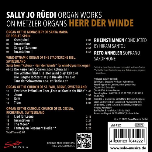 Sally Jo Rüedi, Rheinstimmen, Reto Anneler, Hiram Santos - Organ works on Metzler Organs - Herr der Winde (2023)