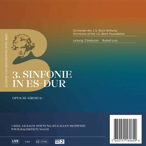 Orchester der J.S. Bach-Stiftung, Rudolf Lutz - 3. Sinfonie in Es-Dur, Opus 55 (2023) [Hi-Res]