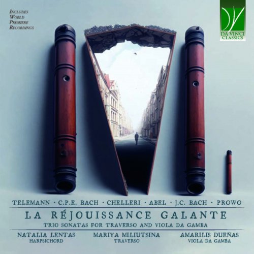 Mariya Miliutsina - Telemann, C.P.E. Bach, Chelleri, Abel, J.C. Bach, Prowo: La Réjouissance galante (Trio Sonatas for Traverso and Viola da Gamba) (2023)