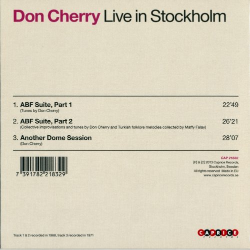 Don Cherry - Live In Stockholm (2013)