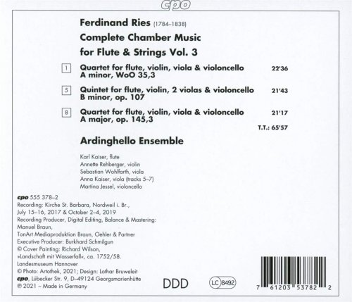 Ardinghello Ensemble - Complete Chamber Music for Flute & Strings Vol. 3 (2023)