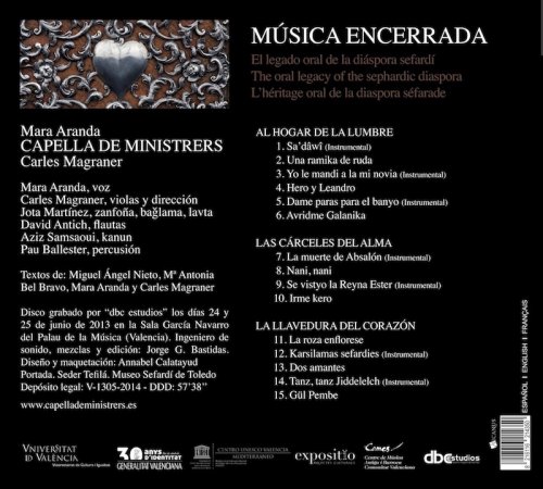 Capella De Ministrers, Carles Magraner, Mara Aranda - Música Encerrada (2014)