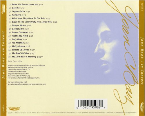 Joan Baez - In Concert (1962) [2002]