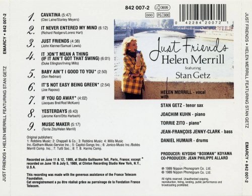 Helen Merrill, Stan Getz - Just Friends (1992) CD-Rip