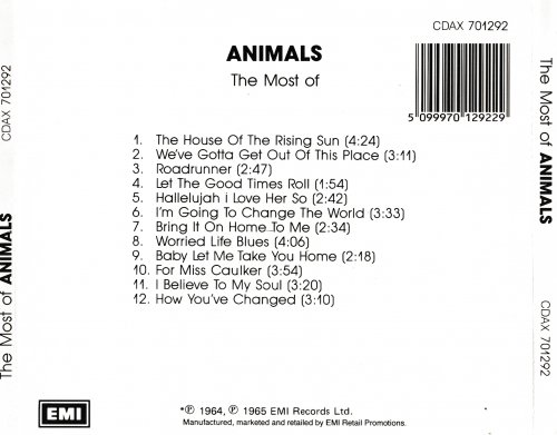 The Animals - The Most Of The Animals (1988)