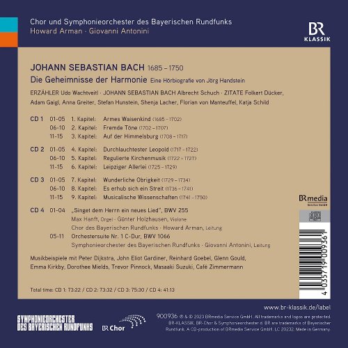 Udo Wachtveitl, Albrecht Schuch, Giovanni Antonini, Symphonieorchester des Bayerischen Rundfunks, Howard Arman - Bach: Die Geheimnisse der Harmonie - eine Hörbiografie (2023) [Hi-Res]