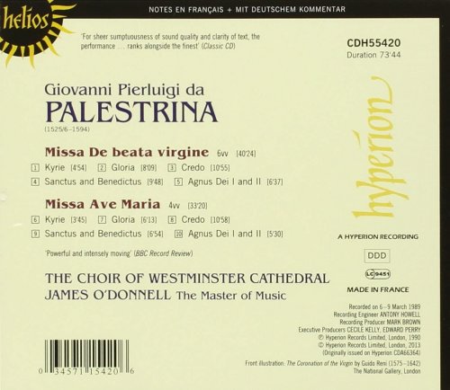 James O'Donnell - Palestrina: Missa Ave Maria, Missa Beata Virginie (1990)