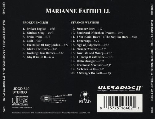 Marianne Faithfull - Broken English & Strange Weather (1995)