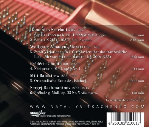 Nataliya Tkachenko - Scarlatti - Mozart - Chopin - Balakirew - Rachmaninov (2023)