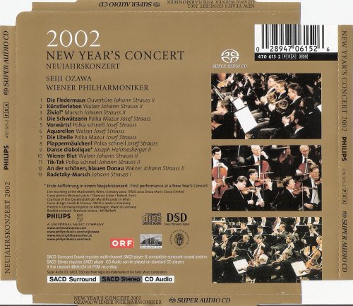 Seiji Ozawa - New Year's Concert 2002 (2002) [SACD]