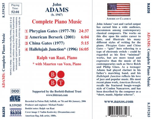 Ralph van Raat, Maarten van Veen - Adams: Complete Piano Music (2007)