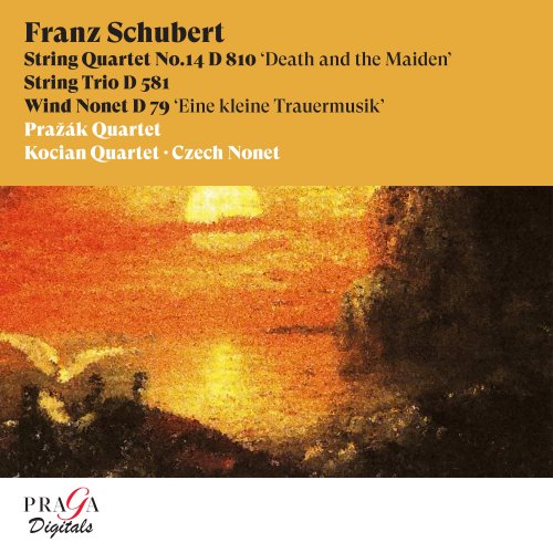 Prazak Quartet, Kocian Quartet, Czech Nonet - Franz Schubert: String Quartet No. 14, D. 810 "Death and the Maiden", String Trio, D. 581 & Wind Nonet, D. 79 "Eine kleine Trauermusik" (1995) [Hi-Res]