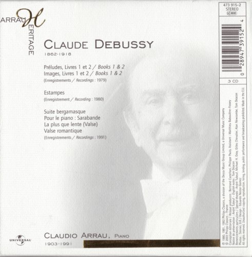 Claudio Arrau - Debussy: Works for piano (2003)