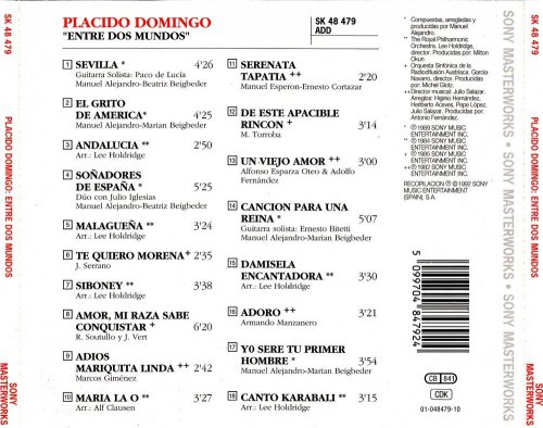 Placido Domingo - Entre Dos Mundos (1992) CD-Rip