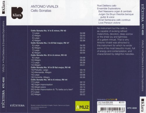 Roel Dieltiens, Ensemble Explorations - Vivaldi: Cello Sonatas (2010) CD-Rip