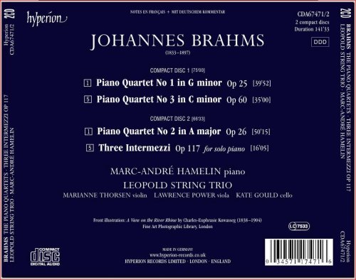 Leopold String Trio, Marc-André Hamelin - Brahms: The Piano Quartets (2006) CD-Rip