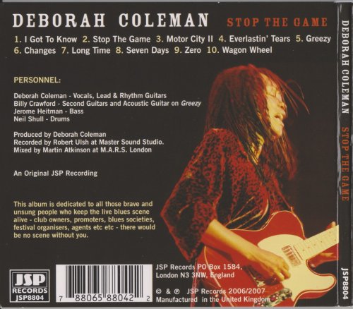 Deborah Coleman - Stop The Game (2007)