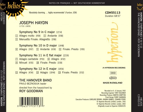 Roy Goodman - Haydn: Symphonies Nos. 9-12 (1992)
