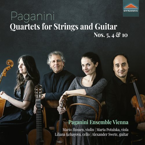 Paganini Ensemble Vienna - Quartets for Strings and Guitar Nos. 5, 4 & 10 (Instrumental) (2023) [Hi-Res]
