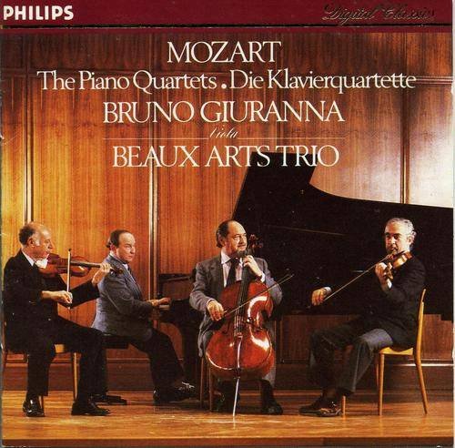 Beaux Arts Trio, Bruno Giuranna - Mozart: The Piano Quartets (1991) CD-Rip
